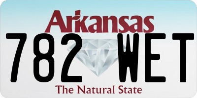 AR license plate 782WET