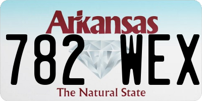 AR license plate 782WEX