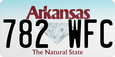 AR license plate 782WFC
