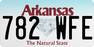 AR license plate 782WFE