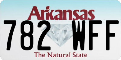 AR license plate 782WFF