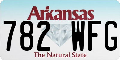 AR license plate 782WFG