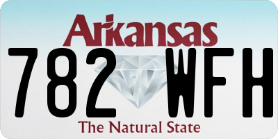 AR license plate 782WFH