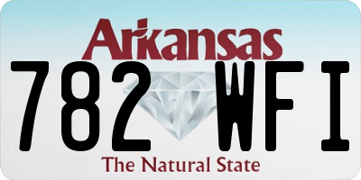 AR license plate 782WFI
