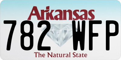 AR license plate 782WFP