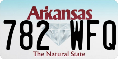 AR license plate 782WFQ