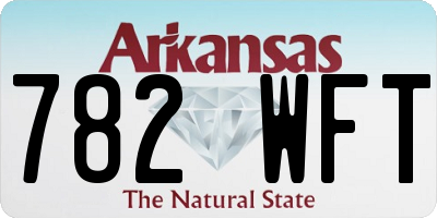 AR license plate 782WFT