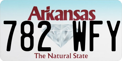 AR license plate 782WFY
