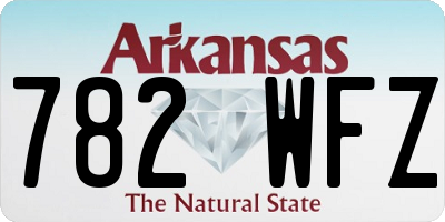 AR license plate 782WFZ