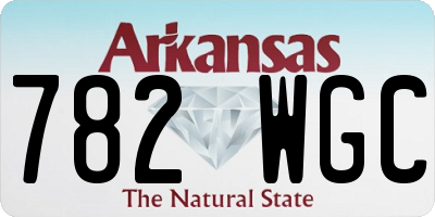 AR license plate 782WGC