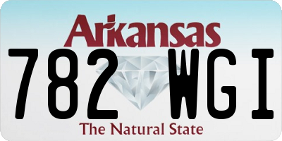 AR license plate 782WGI