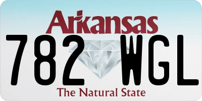 AR license plate 782WGL