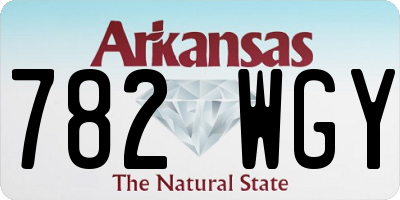 AR license plate 782WGY