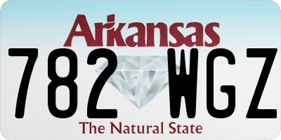 AR license plate 782WGZ