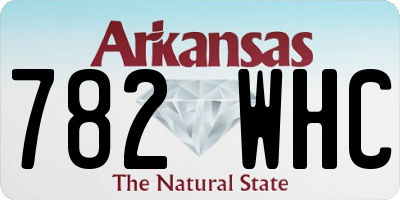 AR license plate 782WHC