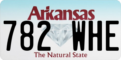 AR license plate 782WHE