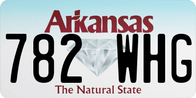 AR license plate 782WHG