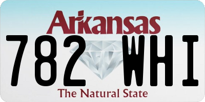 AR license plate 782WHI