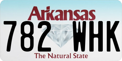 AR license plate 782WHK