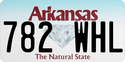 AR license plate 782WHL
