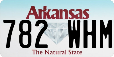AR license plate 782WHM