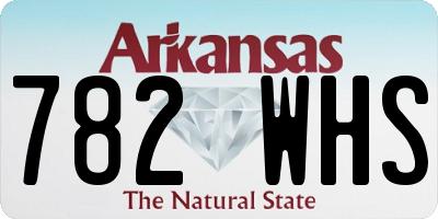 AR license plate 782WHS