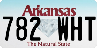 AR license plate 782WHT