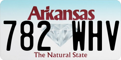 AR license plate 782WHV