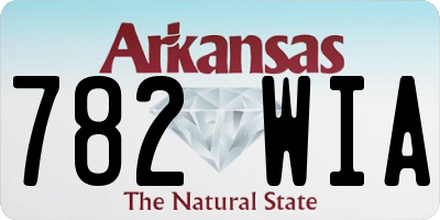 AR license plate 782WIA