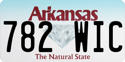 AR license plate 782WIC