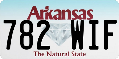 AR license plate 782WIF