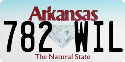 AR license plate 782WIL