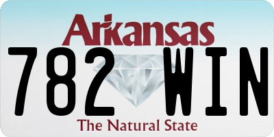 AR license plate 782WIN