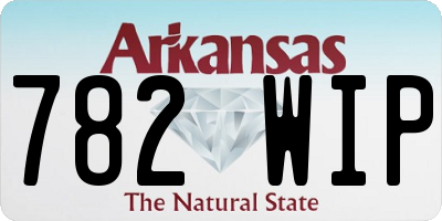 AR license plate 782WIP