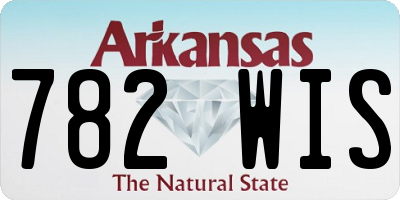 AR license plate 782WIS