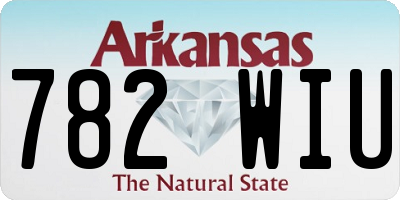 AR license plate 782WIU