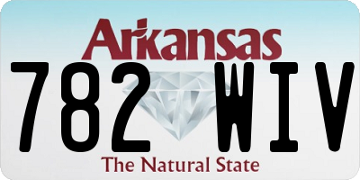 AR license plate 782WIV