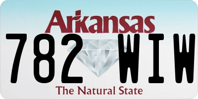 AR license plate 782WIW