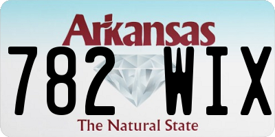 AR license plate 782WIX