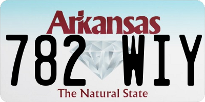 AR license plate 782WIY