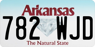 AR license plate 782WJD