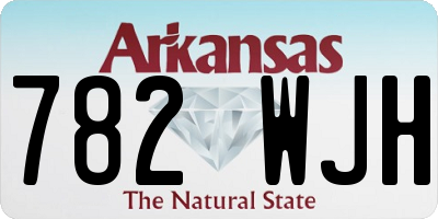 AR license plate 782WJH