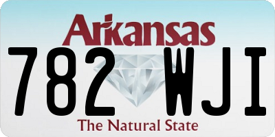 AR license plate 782WJI