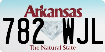 AR license plate 782WJL
