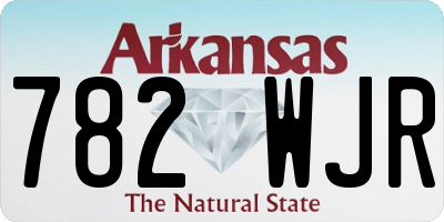 AR license plate 782WJR