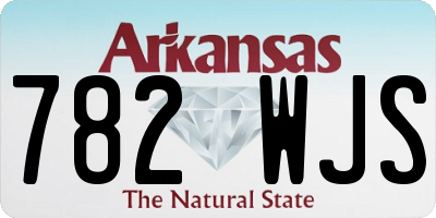 AR license plate 782WJS