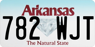 AR license plate 782WJT