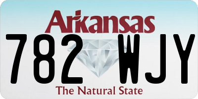 AR license plate 782WJY