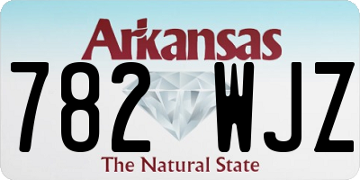 AR license plate 782WJZ