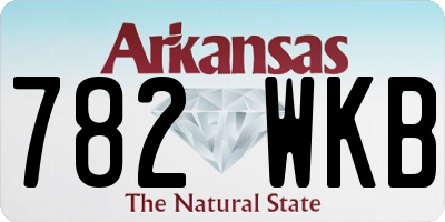AR license plate 782WKB